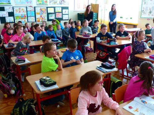 Předškoláci na návštěvě v 1.třídě