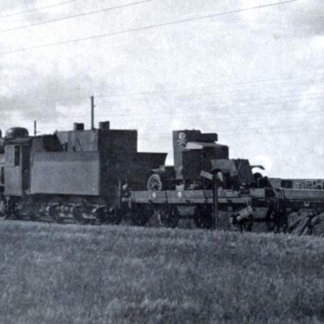 Historická fotografie vlaku